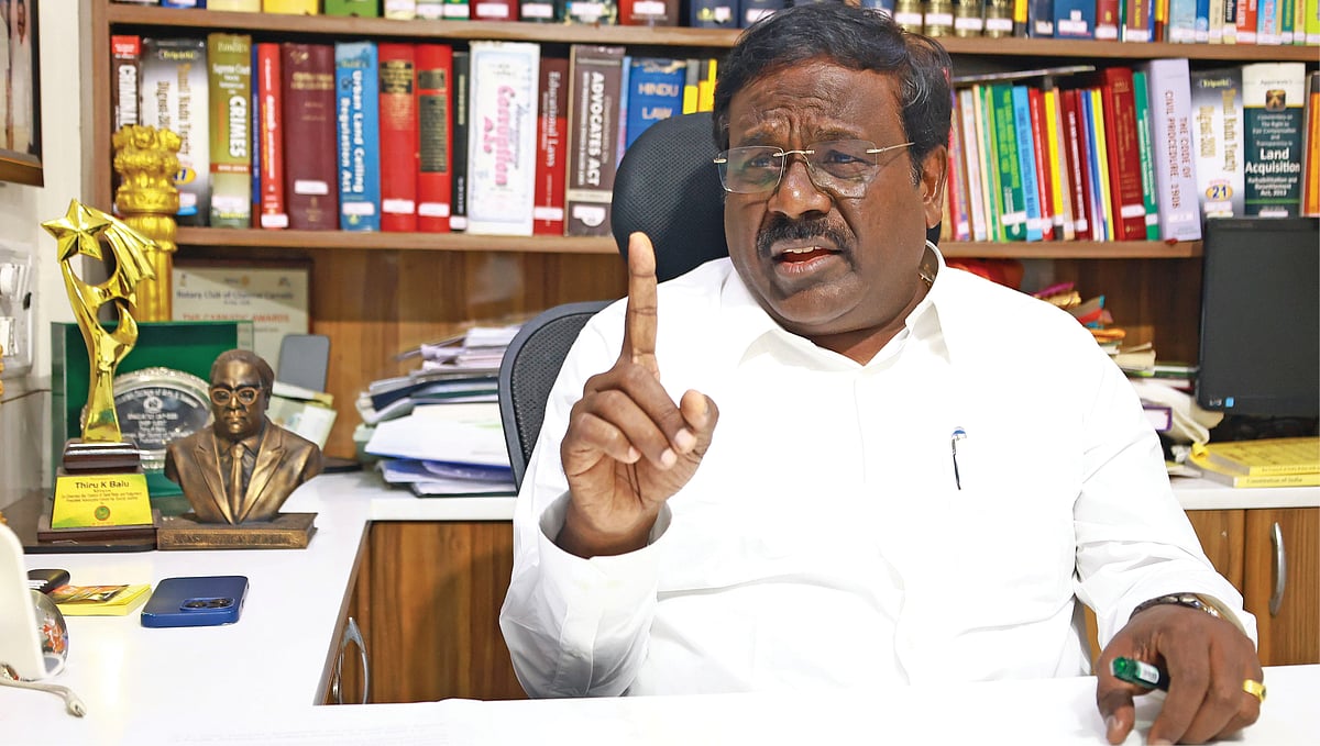 Junior Vikatan - 27 April 2025 - “வன்னியர்களுக்கு துரோகமிழைக்கிறார்  ஸ்டாலின்!” - 'தாக்கும்' கே.பாலு | pmk k balu interview - Vikatan