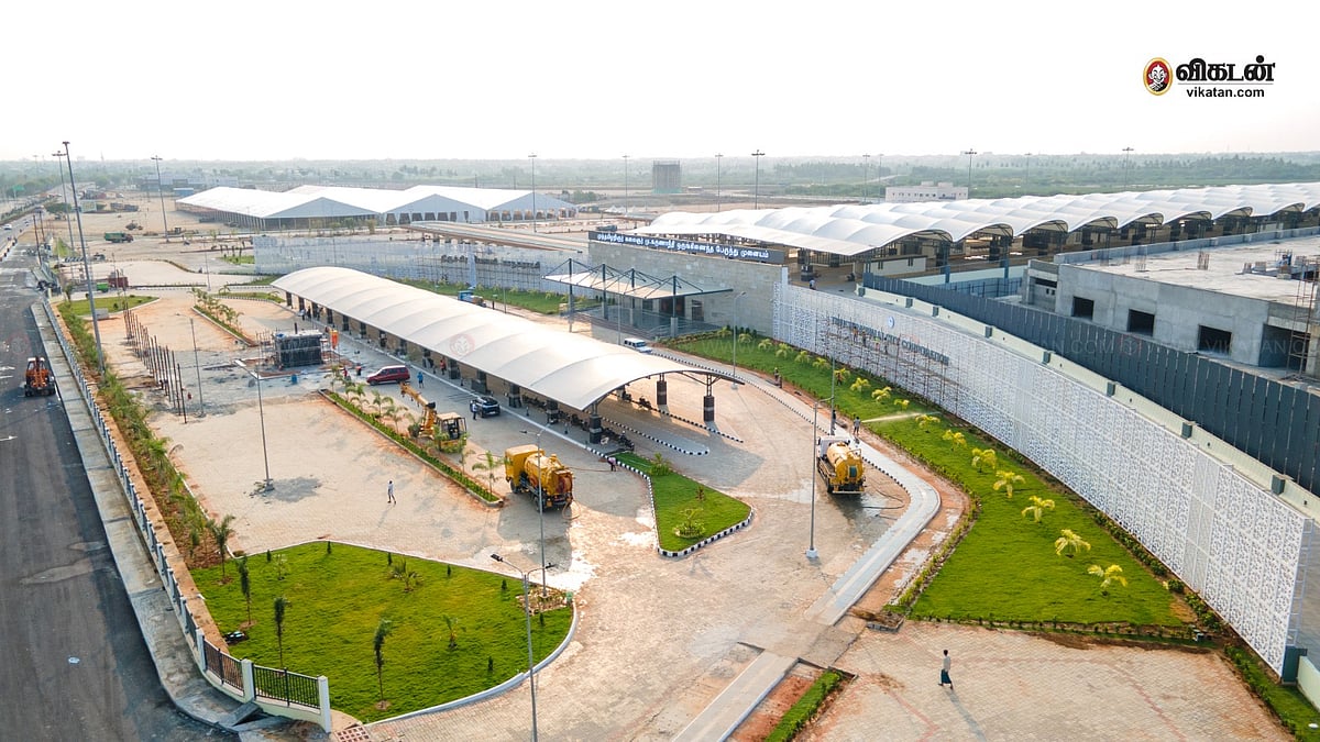திருச்சி: பஞ்சப்பூரில் கட்டப்பட்டு வரும் பேருந்து நிலையத்தின் டிரோன் காட்சிகள்!