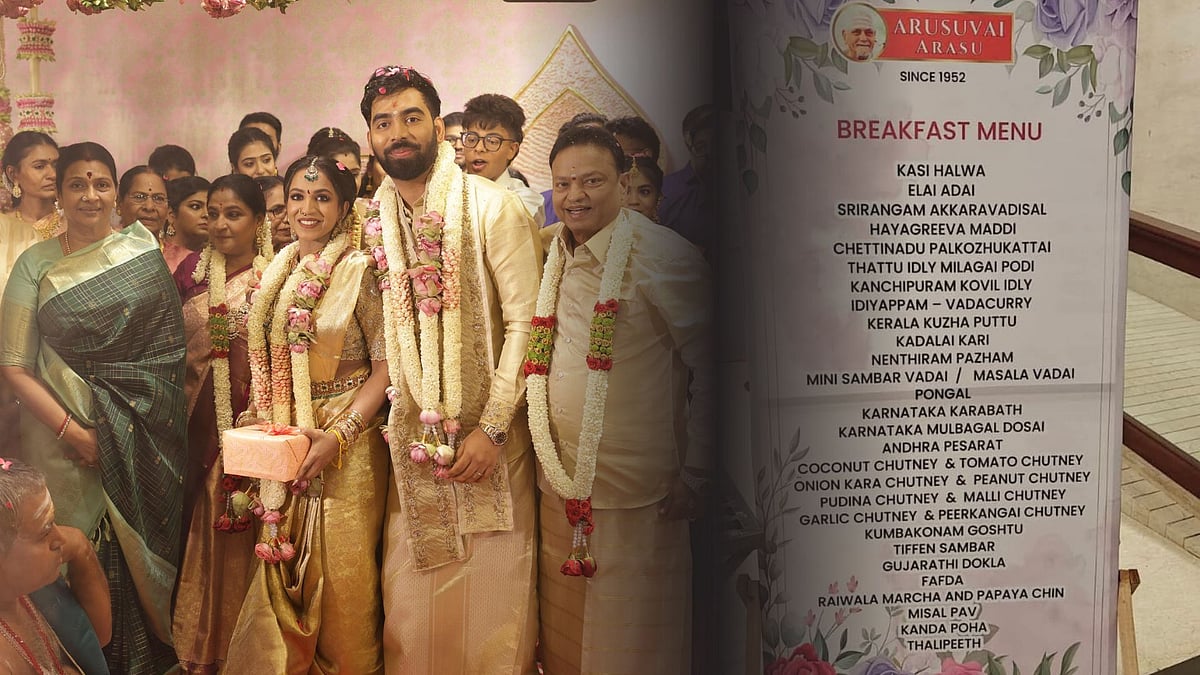 `கும்பகோணம் கோஸ்து, குஜராத்தி தோக்லா..!' - வைரலாகும் ஐசரி.கே.கணேஷின் இல்ல திருமண விழாவின் மெனு!