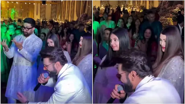 Marriage Dance: கணவர் அபிஷேக் பச்சன், மகளுடன் சேர்ந்து வைரல் நடனமாடிய ஐஸ்வர்யா ராய் 