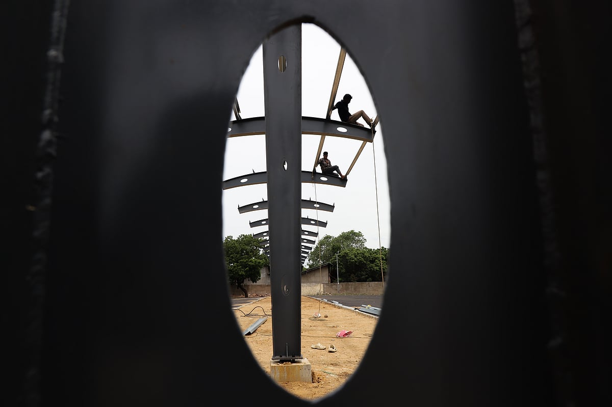 இராயபுரம் இரயில் நிலையம் அருகே தற்காலிக பேருந்து நிலையம்; பணிகள் தீவிரம் | Photo Album 