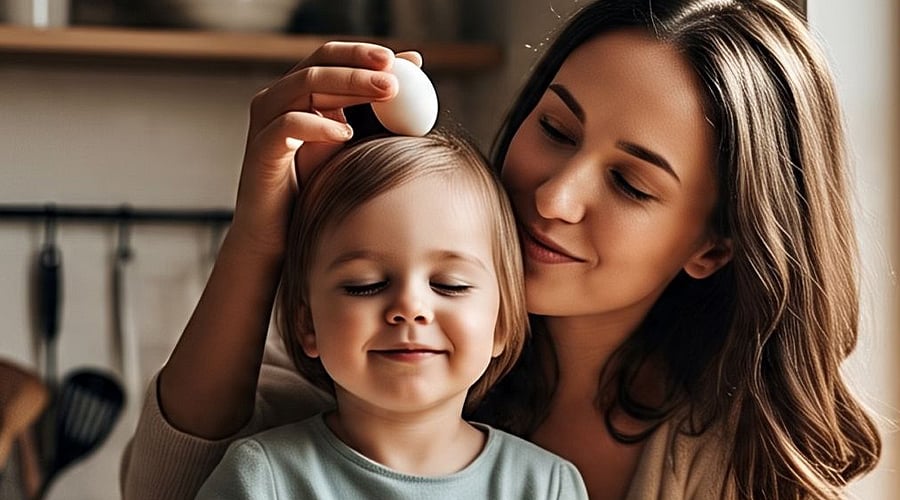 குழந்தை தலையில் முட்டை உடைத்து டிக்டாக் வீடியோ - தாய்க்கு ரூ.1.7 லட்சம் அபராதம்! - ஏன் தெரியுமா?