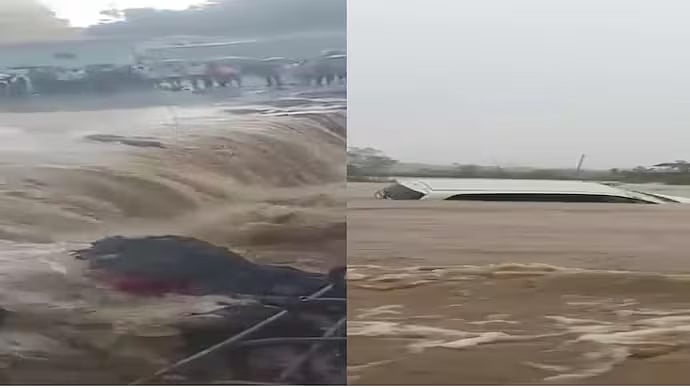 மகாராஷ்டிரா: மும்பை உட்பட மாநிலம் முழுவதும் கனமழை... வெள்ளத்தில் அடித்து செல்லப்பட்ட கார்கள்