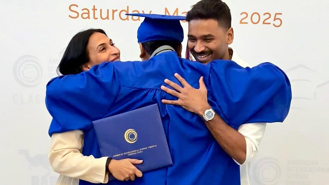 Dhanush: `மகனே வா!' - யாத்ராவை  கட்டியணைத்து நெகிழ்ந்த தனுஷ், ஐஸ்வர்யா; வாழ்த்திய ரஜினி