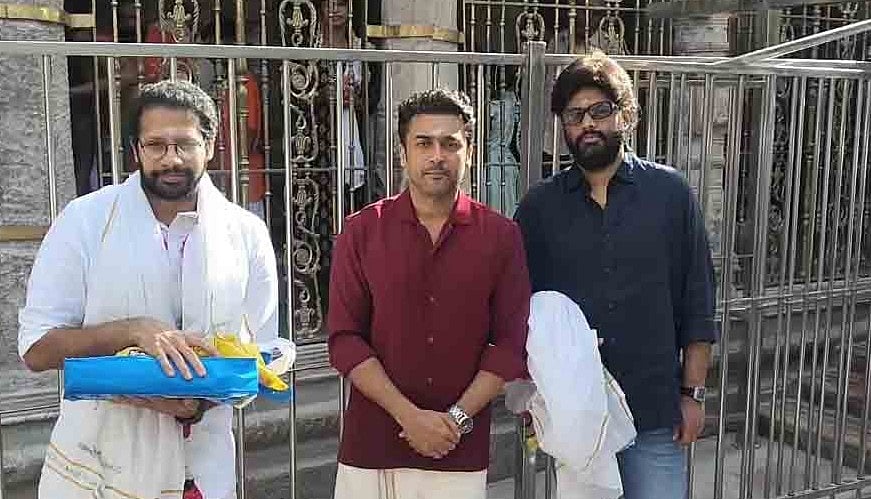 பழனி முருகன் கோவில்: நடிகர் சூர்யா மற்றும் இயக்குநர் வெங்கி அட்லூரி தரிசனம் | Photo Album