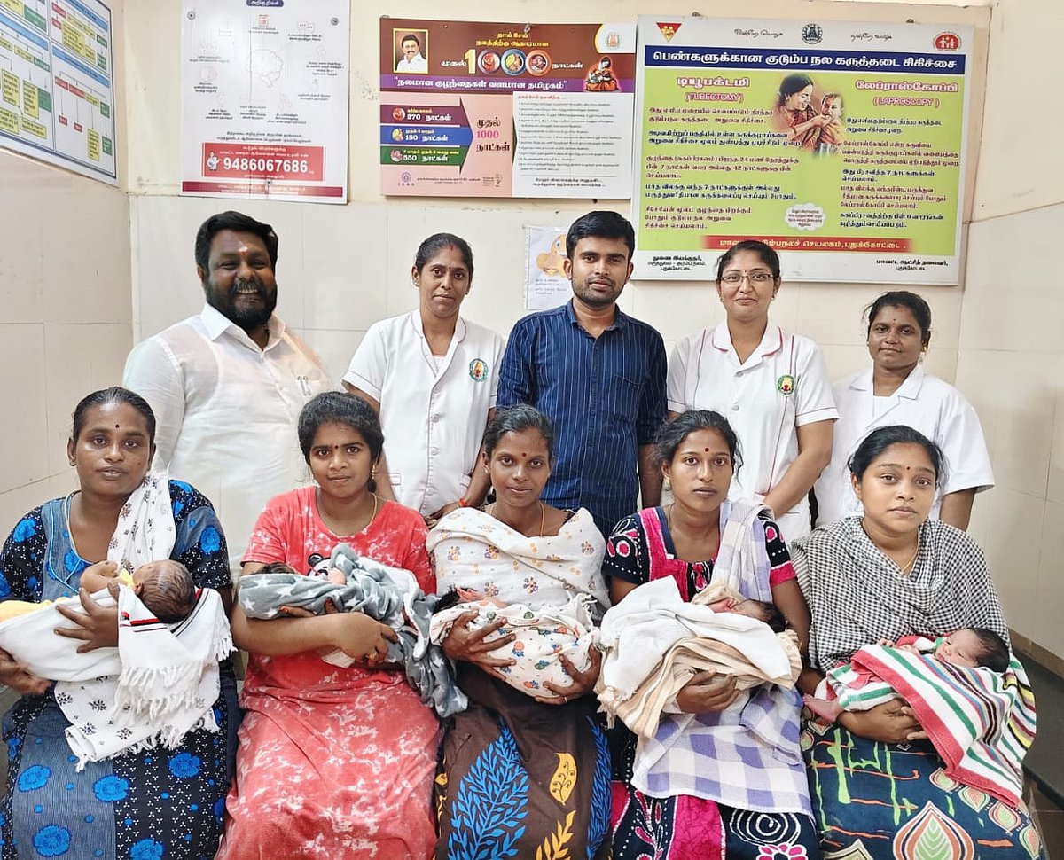 24 மணி நேரத்தில் 5 சுகப்பிரசவங்கள்; காரையூர் ஆரம்ப சுகாதார நிலைய மருத்துவர்களுக்கு குவியும் பாராட்டு