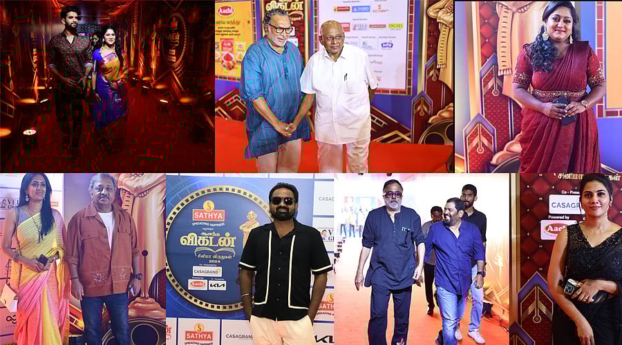 Ananda Vikatan Cinema Awards 2024:  திறமைக்கு மரியாதை... அணிவகுக்கும் திரை கலைஞர்கள்! | Red Carpet 