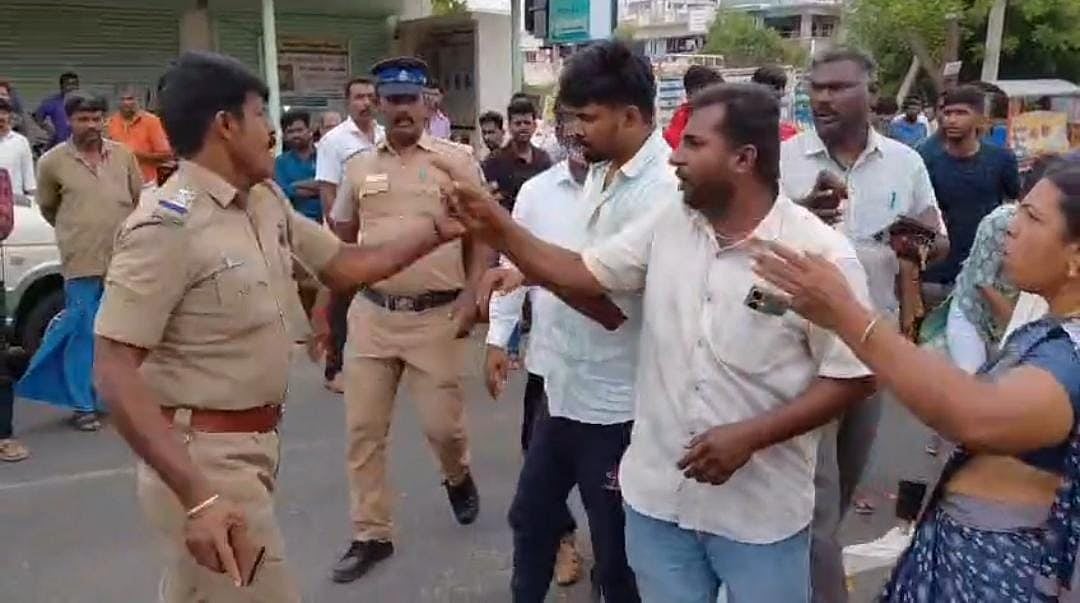 கரூர்: இளம்பெண் மரணம்; போராடிய உறவினர்களைத் தகாத வார்த்தையால் திட்டிய ஆய்வாளர்! - பரவும் வீடியோ 