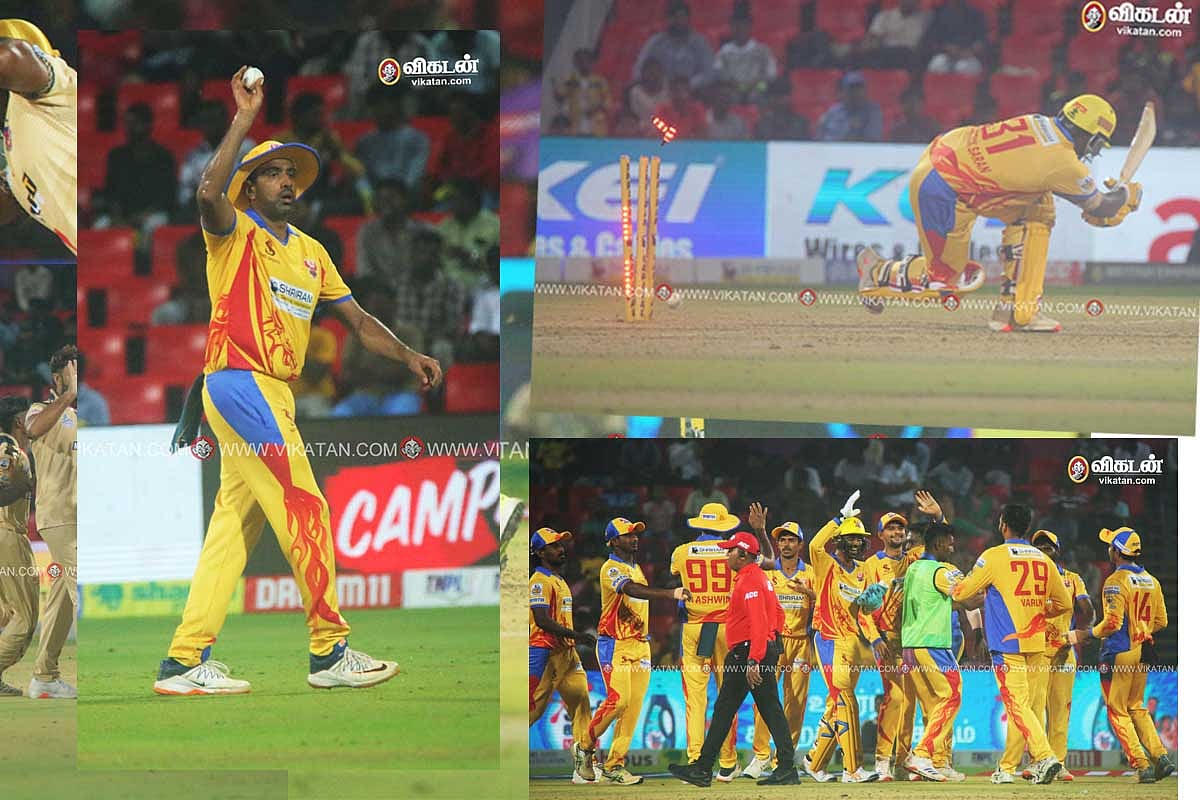 திண்டுக்கல் டிராகன்ஸ் அணியை வென்ற சேப்பாக் சூப்பர் கில்லீஸ்.. விறுவிப்பான ஆட்டம் | Photo Album