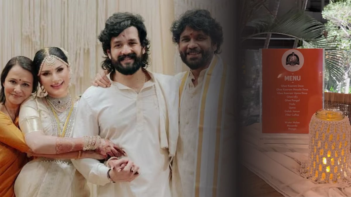 Akhil Akkineni: நெய் காரம் தோசை, உப்புமா தோசை; வைரலாகும் நாகர்ஜூனா மகன் திருமணத்தின் உணவு மெனு!