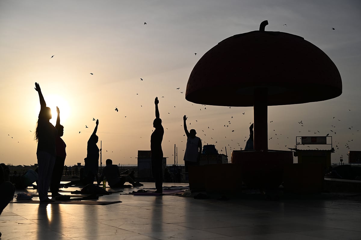 யோகா தினம்; சென்னை மெரினா கடற்கரையில் பயிற்சி; #Spotvist