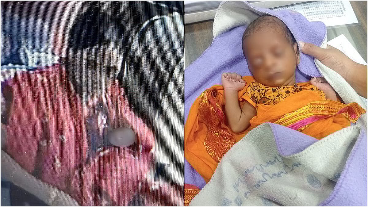 ``இறங்க வேண்டும், குழந்தைய பிடிங்க..'' - ரயிலில் பயணியிடம்  குழந்தையை விட்டுச்சென்ற பெண்