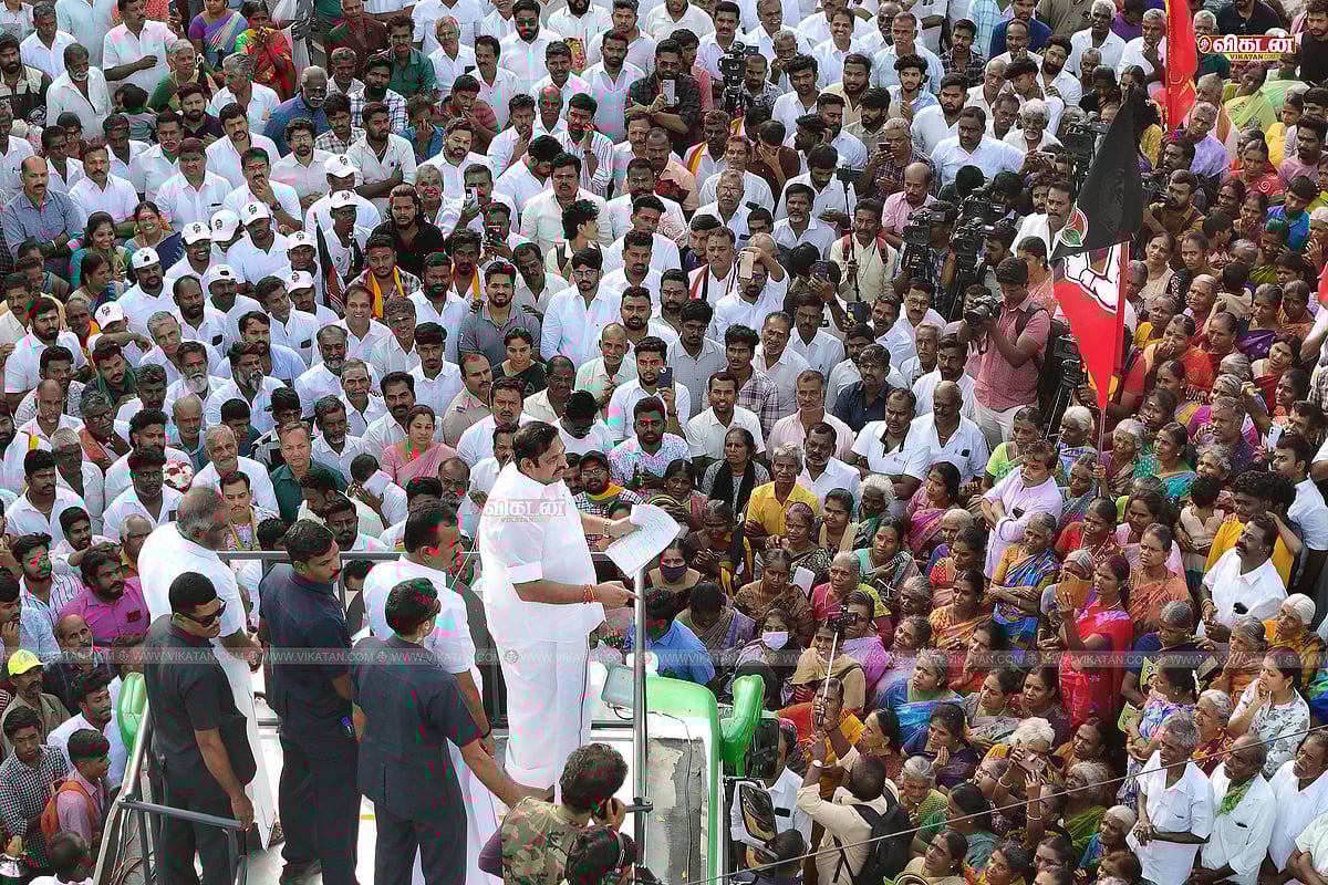 இபிஎஸ் சுற்றுப்பயணம்: தொண்டர்களுடன் தேநீர், விவசாயிகளுடன் உரையாடல், பாஜகவுடன் ரோடு ஷோ | Photo Album