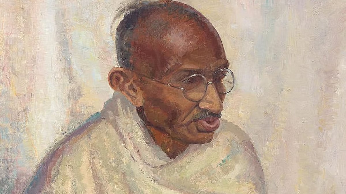 இங்கிலாந்து ஏலத்தில் விற்கப்பட்ட மகாத்மா காந்தியின் எண்ணெய் ஓவியம்; எத்தனை கோடிக்குத் தெரியுமா?