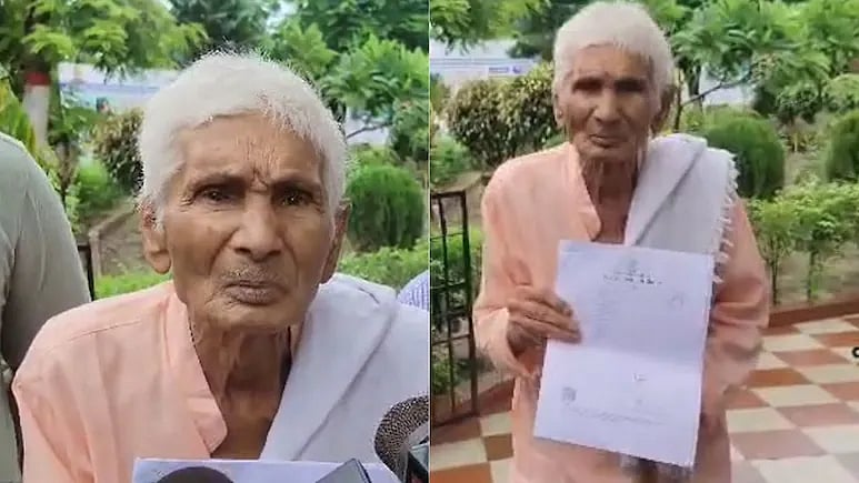 `குடிப்பழத்தால் என் மகன், நான் இறந்துவிட்டதாக கூறி  சொத்தை விற்றுவிட்டான்' -90 வயது முதியவர் கண்ணீர்