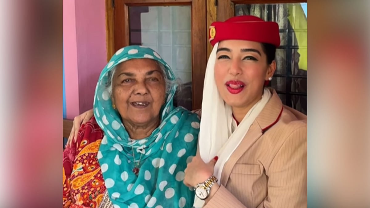 Instagram: 'துபாய் டு கேரளா' - பாட்டியின் பிறந்தநாளுக்கு இன்ப அதிர்ச்சி கொடுத்த விமானப் பணிப்பெண்!