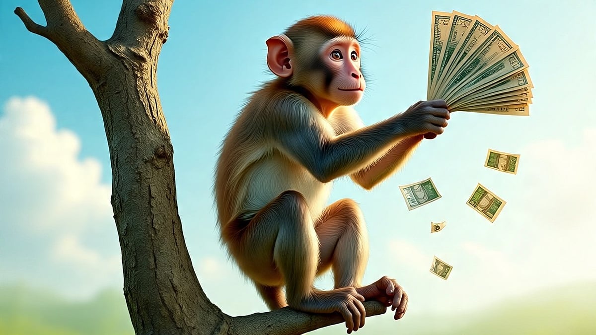 பைக் பெட்டியை திறந்து ரூ.80,000 பணத்தை எடுத்த குரங்கு; மரத்தில் ஏறி செய்த வேலை!