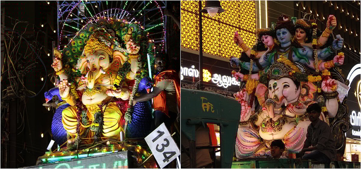 மதுரை: விநாயகர் சதுர்த்தியை முன்னிட்டு கோலாகலமாக நடைபெற்ற விநாயகர் ஊர்வலம்!