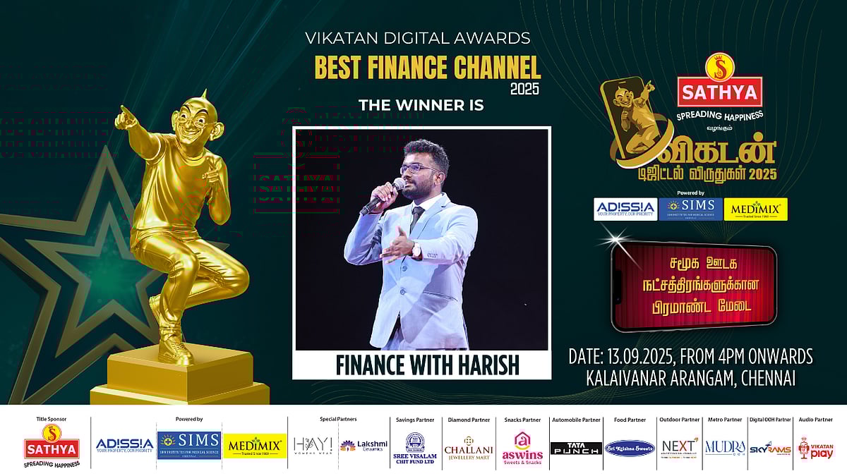 Vikatan Digital Awards 2025: `பொருளாதாரப் புலி - Finance With Harish' - Best Finance Channel Winner