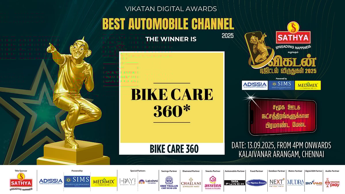 Vikatan Digital Awards 2025: 'சம்பவக் களப்!' - Best Automobile Channel Winner - Bike Care 360