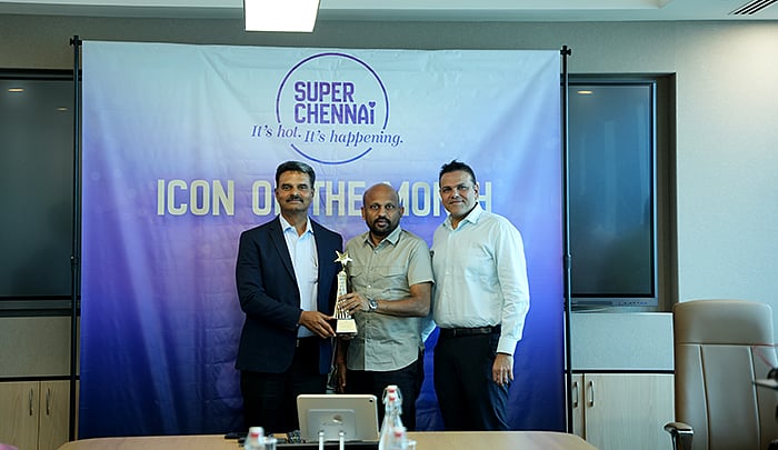 சூப்பர் சென்னை 'Icon of the month' விருது - சென்னையின் மதிப்பை உயர்த்திய Dr. எஸ். சந்திரகுமார்