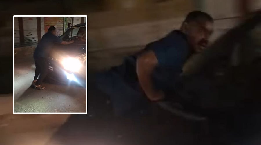 நெல்லை: பைக் மீது மோதல்; தட்டிக் கேட்ட இளைஞரை காரில் இழுத்துச் சென்ற எஸ்.ஐ