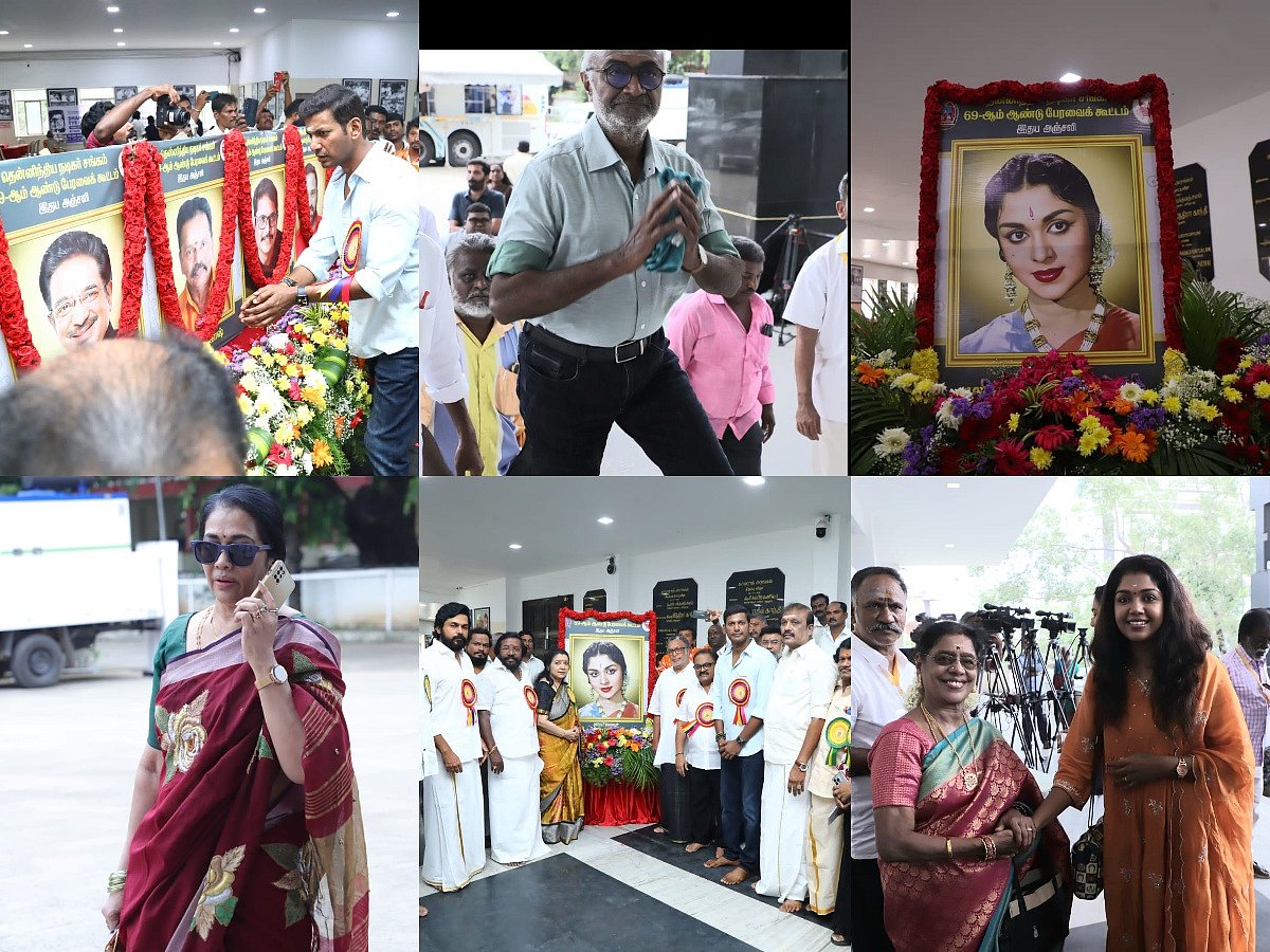 கூடிய நடிகர் சங்க பொதுக்குழு; உறுப்பினர்கள் வருகை; மறைந்த கலைஞர்களுக்கு அஞ்சலி | Photo Album