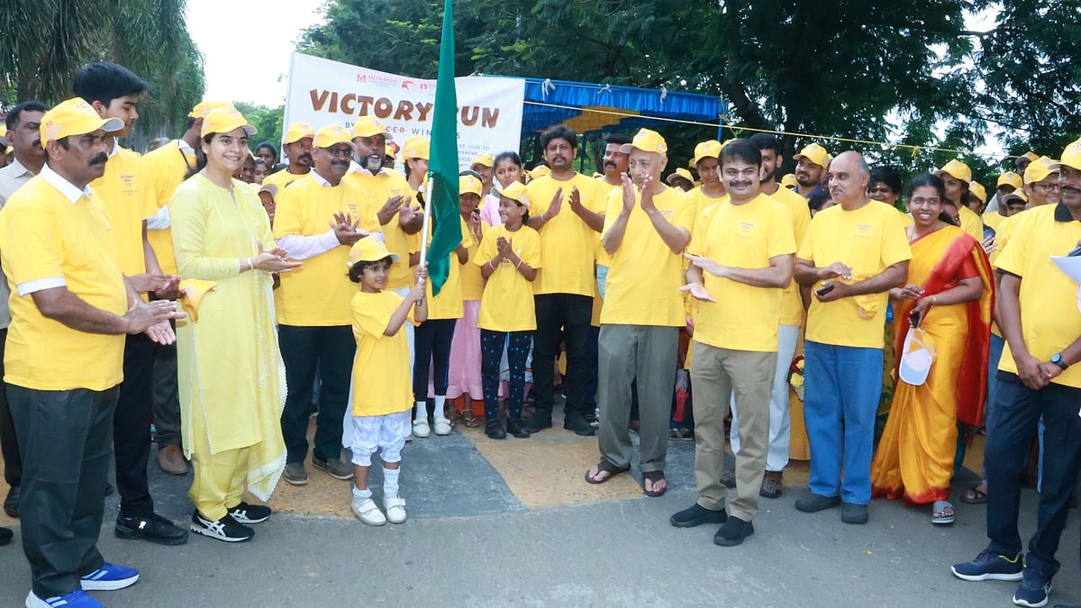 குழந்தைப் பருவ புற்றுநோய் விழிப்புணர்வு மாதம்; மீனாட்சி மிஷன் மருத்துவமனை நடத்திய வெற்றி ஓட்டம்