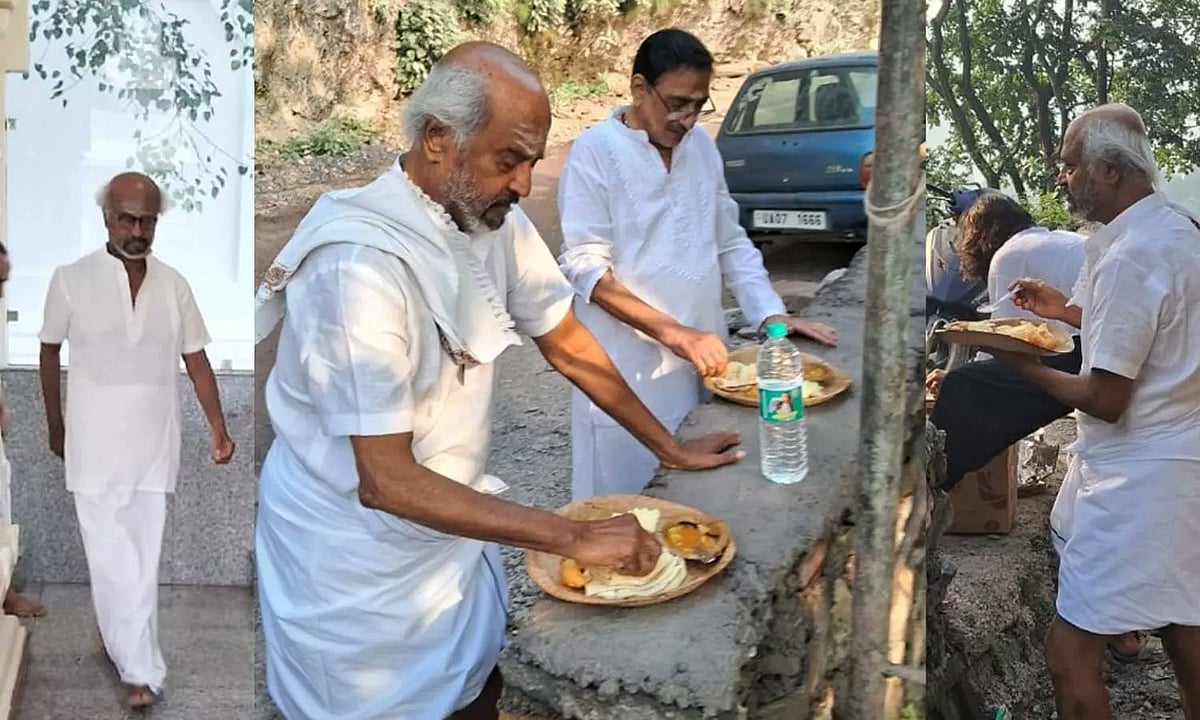 ரஜினிகாந்த் இமயமலைக்கு ஆன்மிகப் பயணம் - வைரலாகும் படங்கள்