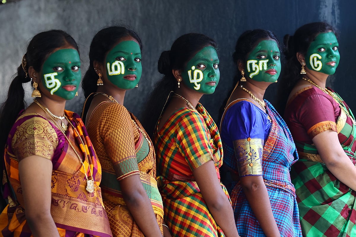 சென்னை: பாரம்பர்ய உடை அணிந்து 'தமிழ்நாடு தினம்' கொண்டாடிய கல்லூரி மாணவிகள் | Photo Album