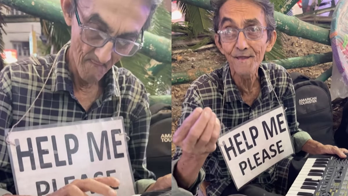 சாலையோரம் கீபோர்டு வாசித்து தெருநாய்களின் பசியை போக்கும் முதியவர் - யார் இவர்?