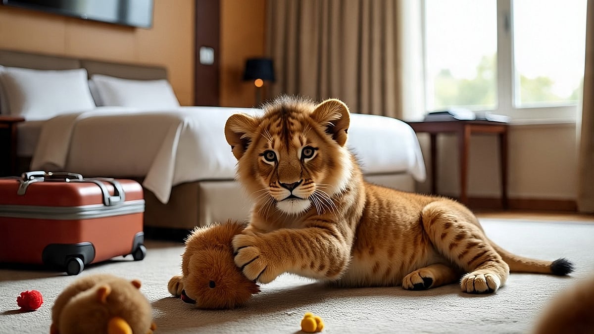 ’சிங்கக்குட்டியுடன் விளையாடலாம்’; வினோத சேவையால் சர்ச்சையில் சிக்கிய சீன ஹோட்டல்