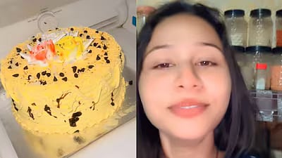 `தூங்கிவிட்டேனாம்’ கேக் வாங்கி சர்ப்ரைஸ் செய்ய நினைத்த கணவன் - வைரலான மனைவியின் `பிறந்தநாள்’ போஸ்ட்