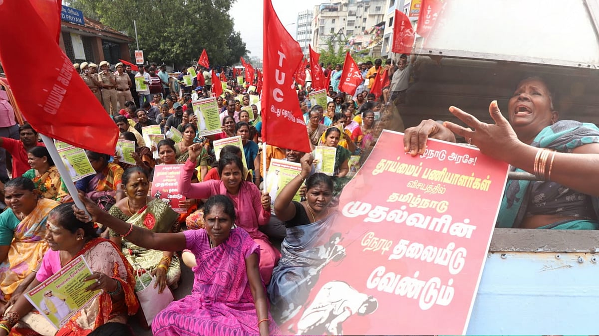 'இதுதான் திராவிட மாடலா?' - தலைமைச் செயலகம் நோக்கி தூய்மைப் பணியாளர்கள்; கைது செய்த காவல்துறை