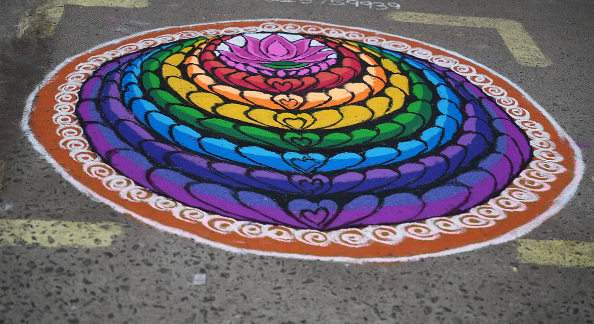 நீங்கள் போடும் கோலத்துக்குப் பரிசு வேண்டுமா? - சென்னையிலிருக்கும் கீதம் உணவகக் கிளைகளுக்குப் போங்க!