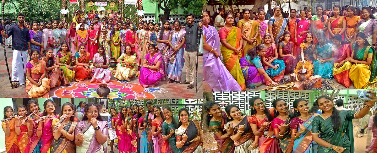 திருநெல்வேலி: அரசு சித்த மருத்துவ கல்லூரியில் பொங்கல் விழா; மாணவர்கள் மகிழ்ச்சிக் கொண்டாட்டம் |Album