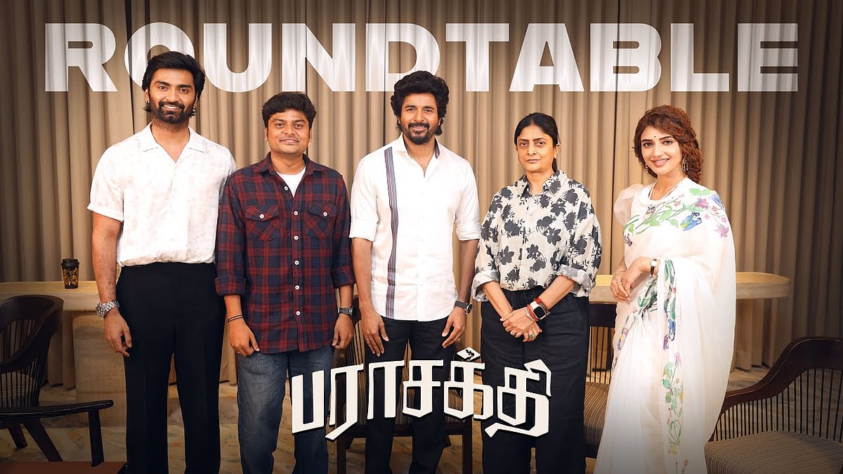 Parasakthi Team Interview | Sivakarthikeyan, Atharva, Sreeleela, Sudha Kongara | பராசக்தி | Vikatan