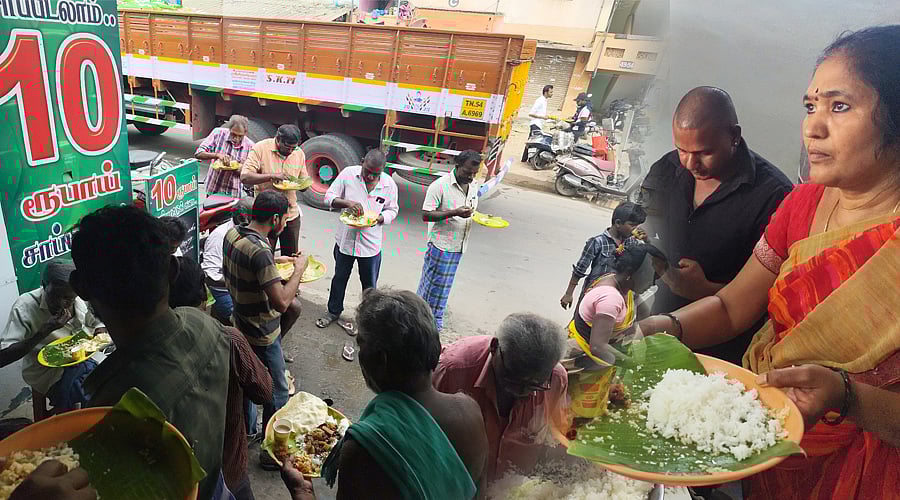`10 ரூபாய்க்கு பசி தீரும் அளவுக்கு சாப்பாடு!' - நெகிழ வைக்கும் சேலம் தம்பதியின் கதை