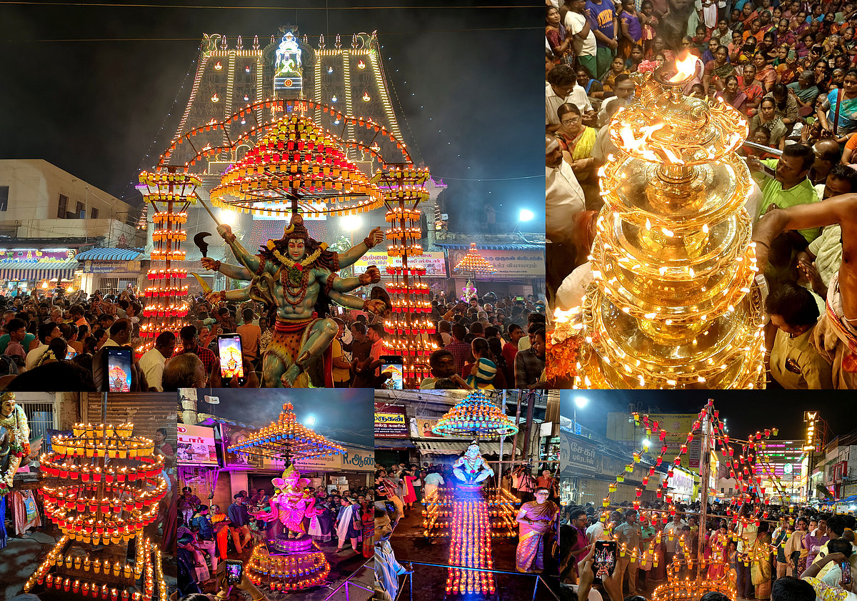 திருநெல்வேலி: நெல்லையப்பர் - காந்திமதி அம்பாள் திருக்கோயில் இலட்சத்தீபத் திருவிழா.!