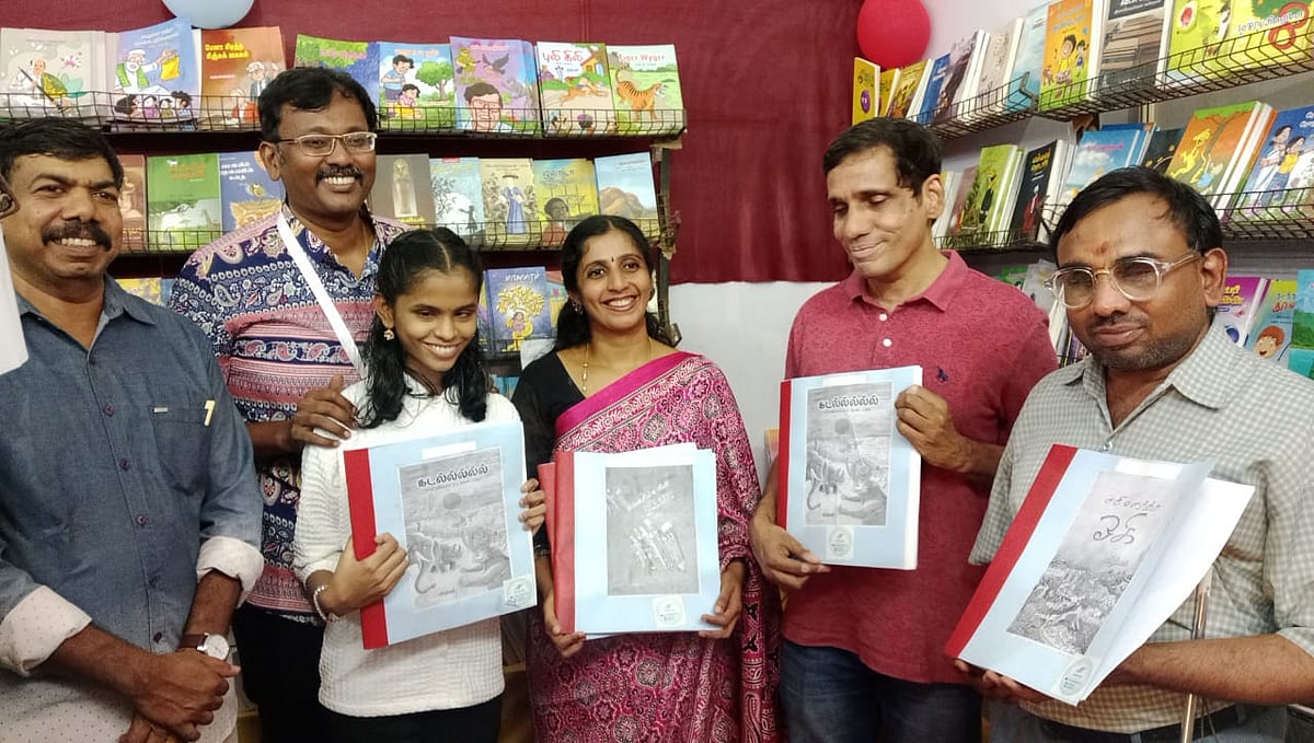 விழிச்சவால்: `வாசிப்பு மகிழ்ச்சியை தொடு உணர்வின் மூலமாக கடத்துகிறோம்!' - சிறார் எழுத்தாளர் விழிஞன்