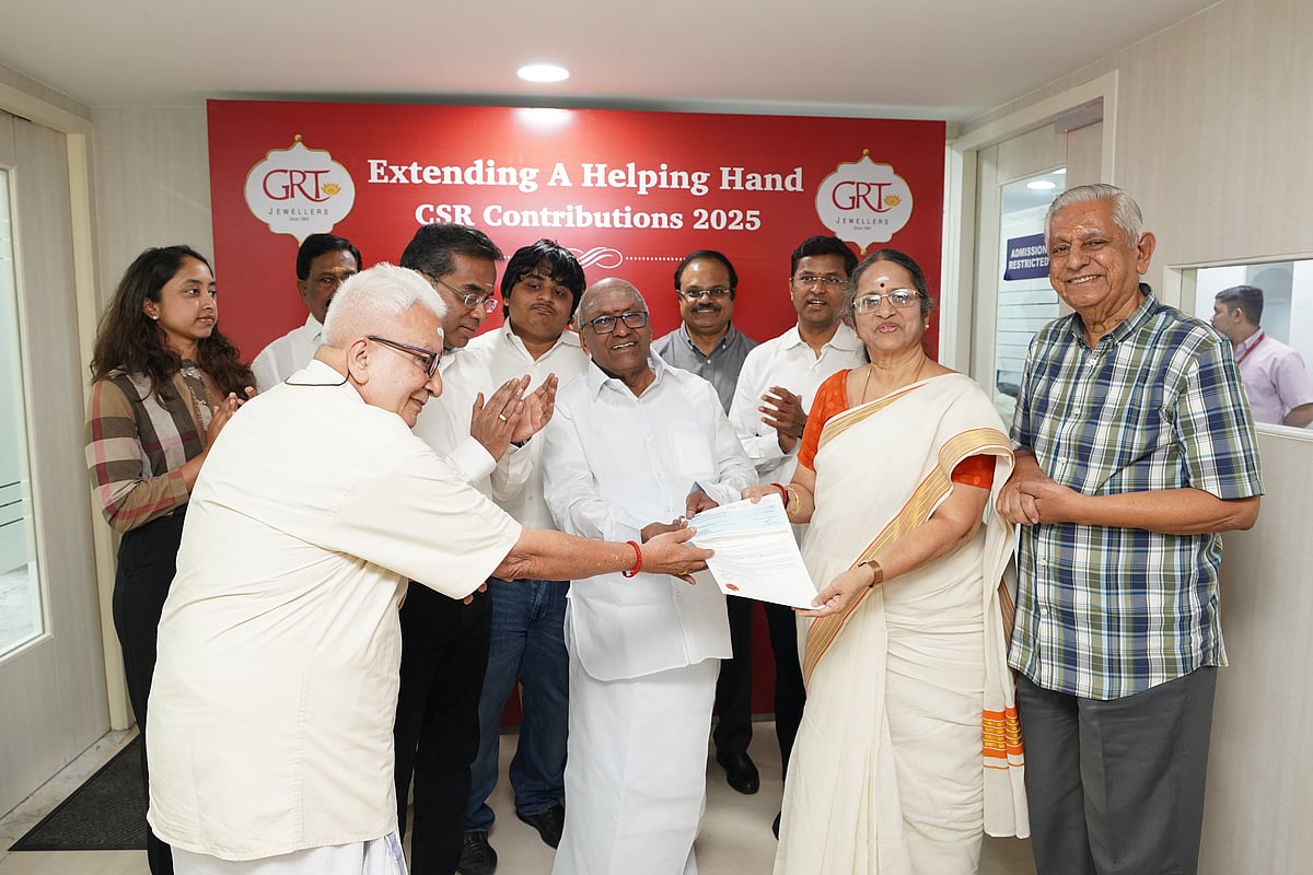 நோய்த்தடுப்பு சிகிச்சை மையம்: ஆனந்தம் ட்ரஸ்ட்டுக்கு ₹77.50 லட்சம் நிதியுதவி வழங்கிய GRT ஜுவல்லர்ஸ்