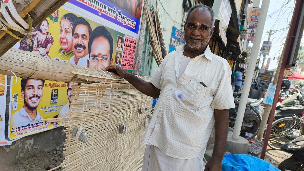 `40 வருஷமா இந்த மூங்கில்தான் எனக்கு சோறு போடுது' - கைவினைத் தொழிலைக் கை விடாத மதுரை வீரன்!