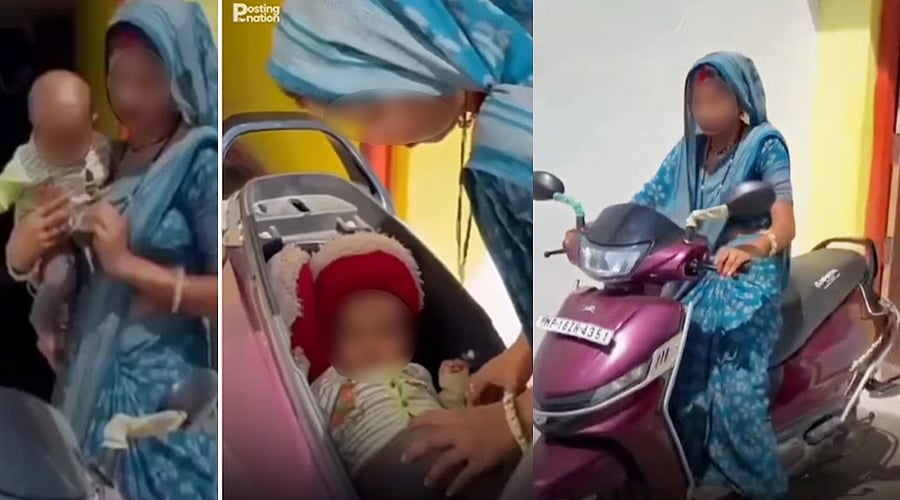 ஸ்கூட்டர் டிக்கிக்குள் பச்சிளம் குழந்தை - பேரதிர்ச்சியூட்டும் தாயின் செயல்.. கொதிக்கும் இணையவாசிகள்!