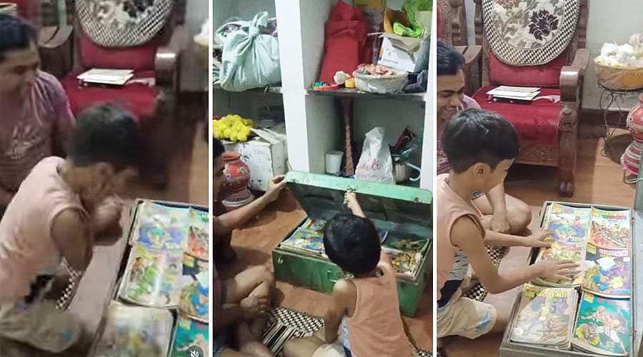 `ஐபோன் இல்லை, பிளே-ஸ்டேஷன் இல்லை - தந்தை மகனுக்குக் கொடுத்தது அதை விட பெரிய பொக்கிஷம்! Viral video