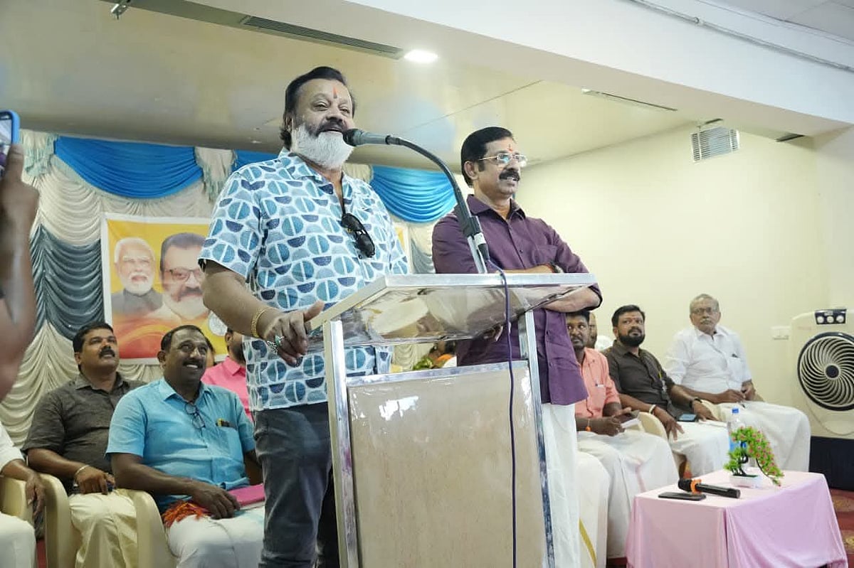 'சபரிமலையில் கொள்ளையடித்த தங்கத்தை மரியாதையாக கொண்டு வையடா!' -  பிரசாரத்தில் ஆவேசமான சுரேஷ் கோபி