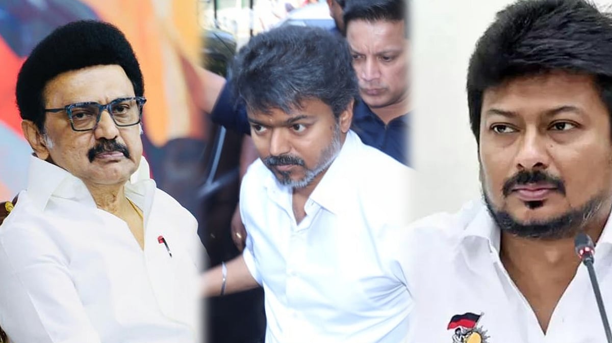 'மாற்றுக் கட்சி சீனியர்கள்..' ஸ்டாலின், உதயநிதிக்கு  எதிராக விஜய் டிக் அடித்திருக்கும் அந்த இருவர்!