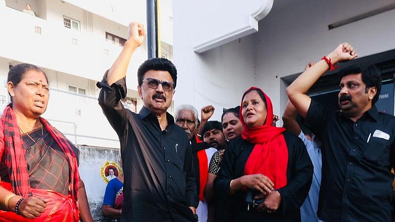 'தமிழ் எங்கள் பிறவிக்குத் தாய்' - தொகுதி மறுவரையறையை எதிர்த்து முதல்வர் ஸ்டாலின் போராட்டம்