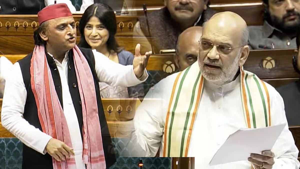 `உங்கள் கட்சியில் அனைத்து சீட்டுகளையும் முஸ்லிம் பெண்களுக்கே கொடுங்களேன்..!' - அமித் ஷா Vs அகிலேஷ்