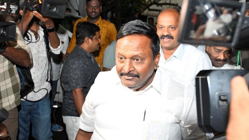 'டி.ஆர்.பி. ராஜா வருத்தப்பட்டு பேசினார்; இது தெரிந்தால் சீட் வேண்டாம் என.!' - எம்.எல்.ஏ காமராஜ் 