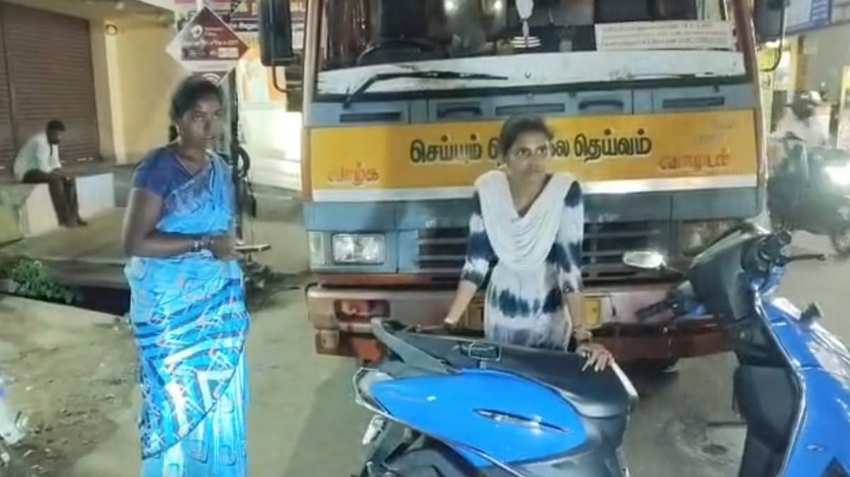 ஈரோடு: மதுபோதையில் லாரியால் மோதிச் சென்ற ஓட்டுநர் - துரத்திச் சென்று பிடித்த துணிச்சல் பெண்!